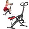 GartistGo Squat Machine - Attrezzatura pieghevole per il fitness, Assist Row-N-Ride Trainer, portata 165 kg, AB Booster, attrezzo per l'allenamento addominale, pieghevole, 10 minuti di montaggio, per