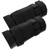 BESPORTBLE Pesi per Caviglie Riutilizzabili 2 Unitá Copertura Traspirante Mesh e Cotone per Corsa e Jogging Uomo Nero Regolabile