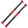 SHINYPASING Set 2 Pezzi Manubri con Barra da 50cm in Acciaio e Plastica, con 4 Dadi per Allenamento Pesi Palestra, Adatto per Training Addominali e Gambe Colore Casuale