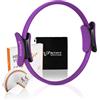 RitFit Pilates Ring Circle - 35,5 cm Magic Fitness Circle per tonificare le cosce interne ed esterne, guida all'allenamento inclusa (viola)