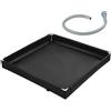 Generico Vassoio Doccia Portatile 80x80cm 2 in 1 Base Doccia da Campeggio Pieghevole Vassoio Doccias per Camping Piano Pieghevole Portatile con Base per Campeggio Esterno Escursionismo Viaggi