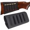 Gexgune Fucile da Caccia tattico Shotgun Sacchetti 5 Butt cartucce Stock Shell Titolare Tessuto Elastico Munizioni Carrier Pouch