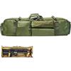 REHOOF M249 Borsa Protettiva Da Fucile,Doppia Borsa Porta Fucile Sacca Custodia,Soft Air Caccia Con Tasche Ed Imbottitura,Capiente Grande,Attrezzature Tattiche Borse Per Caccia Pesca,Impermeabile F