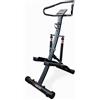 JK FITNESS [Stepper Pieghevole Con Manubrio 12 Livelli Idraulici Regolabile Salvaspazio] Step Machine Scalatore 2 Pistoni, Console LCD, 100kg, 84x61x134 cm, Chiuso 61x25 cm, HomeGym JK 5035 Full Black
