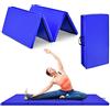 COSTWAY Tappetino da Ginnastica con Maniglia, Gancio, Chiusura a Cerniera e Copertura in PU Staccabile, Tappetino da Esercizio Pieghevole per Yoga, Stretching e Aerobica, 240 x 117 x 5 cm (Rosa)