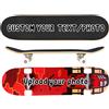 hadefa Skateboard personalizzato da 78,7 x 20,3 cm standard concavo cruiser trucco personalizzato per principianti, bambini, adolescenti, adulti - Carica immagini o testo, privato personalizzato