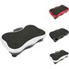 Supfine Pedana vibrante con motore incredibilmente silenzioso, 95 livelli + 5 programmi di allenamento, fino a 120 kg, con telecomando, elastici da allenamento, display LCD, per allenamento completo per