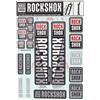 ROCKSHOX Sticker Set 30 forwardslash32 mm e RS1 Sid/Reba/Revelation (< 2018) Settore/Recon/X32/30g/30S/xc30, 11.4318.003.497 Pezzi di Ricambio, Bianco, Standard