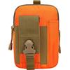 QIYUANT Molle Marsupio Tattica, Multifunzione Borsello da Cintura Militare Borsa Portafoglio Mobile Telefono per Arrampicata Campeggio Pesca Sportiv All'aperto Arancione