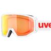 Uvex athletic CV - maschera da sci per adulti - categoria di filtro 2 - privo di appannamenti - white m SL/orange-green - one size