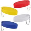 XIHIRCD 4pz Portachiavi Galleggiante per Barca, Portachiavi Galleggiante Nautica PU Colore Brillante Ovale Portachiavi Galleggiante per Canottaggio Surf Pesca Sport Acquatici All'Aperto (4 Colori)
