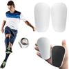 Kexpery Mini parastinchi da calcio, extra piccolo, 1 paio di parastinchi da calcio, in miniatura, per uomini, donne, bambini, ragazzi e ragazze (bianco, 10 x 6 cm)