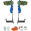 Goddlgjik Ramponi per arrampicata sugli alberi, attrezzatura per arrampicata con fettuccia sicura e pedale antiscivolo, attrezzatura per arrampicata con 2 attrezzi per arrampicata sugli alberi