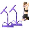Generico 2Pc Fasce Resistenza Fitness, Pedale A 4 Tubi Caviglie Fascia Elastica Con Maniglie, Attrezzatura Per Esercizi Per Addominali, Gambe E Tutto Il Corpo Palestra Domestica Viaggio