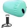 SZLIFE Attrezzatura da Ginnastica Air Roller Multiuso con Pompa, Leggera, per Ginnastica, con barile d'Aria e Tappetino per Handspring per Allenamento in, 60x80 Cm