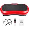 LIFERUN Pedana Vibrante,120 Livelli di Intensità,10 Programmi di Allenamento,Motore Silenzioso,Dispositivo Fitness Domestico,Allenamento Completo del Corpo,Massaggiatore con Telecomando,180 kg,Rosso