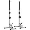 Soberine Squat Rack Multifunzionale con Portabilancieri Supporto per Bilanciere Regolabile in Altezza Porta Bilanciere per Panca Squat Sollevamento Allenamento a Palestra di Casa Ufficio