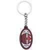 Giemme articoli promozionali - Portachiavi Gomma Milan Prodotto Ufficiale Idea Regalo Calcio Rossoneri
