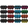 KOTO darts KOTO Standard Flight Collection, 48 Alette Freccette, 16 Set, Multi, 15G | Multicolore, Plastica, Flessibile, Forma standard NO2, Accessori per freccette, 15G, 48 alette