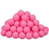 Relaxdays Palline da Beer Pong, in Set da 100, Mini Balls Ping-Pong in Plastica, Senza Scritta, Diametro 40 mm, Rosa