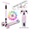 COIL Monopattino per bambini, tricicli, monopattini a tre ruote, scooter da città, cuscinetti ABEC-7, regolazione del volante a 3 livelli, ruote a LED