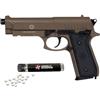 Umbrella Enterprise Pistola Softair PT92 a Molla Calibro 6 mm Tan + pallini