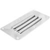 BSSTORE Griglia di Aerazione Rettangolare in Acciaio Inox per Barche, 65 x 125 mm