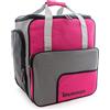 Brubaker 'Super Function 2.0' Borsa per Scarponi da Sci con Scomparto Casco Colore Fucsia/Grigio