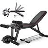 GJXJY Panca Regolabile Palestra Professionale con Leg Extension E Leg Curl Panca Pesi per Tutto Il Corpo e Allenamento Casa Fitness Panca, Carico Massimo 200 kg