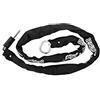 Security Plus Collana unisex per adulti, 140 cm, colore nero