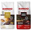 Kimbo Bis Caffè in grani Kimbo: Aroma Gold 100% Arabica e Espresso Napoli 1 kg x 2