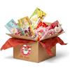 Hu Taste Mix Mochi 5 Gusti - Box Dolce Giapponese Assortito: Fragola, Pesca, Litchi, Banana, Passion Fruit - Snack Giapponesi e Dolci Asiatici - Scatola Degustazione Food Orientale e Cibi Cinesi