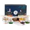 Boba Bar Creamy Twist - Kit Bubble Tea misto | 8 gusti di tè misti, 8 - Popping Boba e guarnizioni in gelatina, tè con bolle di perle di tapioca (per 8 persone) | Bustine di tè verde e Assam di