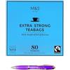 Premier Life Store M&S - Confezione da 80 bustine di tè extra forti