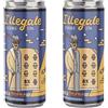 Zeus Party Birra ILLEGALE Birrificio La Gramigna - 2 Lattine Birra DOUBLE IPA Artigianale 33cl Alc.8%