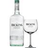Generico Gin Bickens London Dry 100 cl con Bicchiere Originale in Vetro