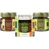 Portofino Fine Food - Pesto Genovese, Rosso e Tartufato con Basilico Genovese DOP - 3 x 100 g