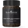 Italia Spezie, Pepe nero in grani Tellicherry, barattolo da 130 g, tappo spargitore, salvafreschezza, qualità premium