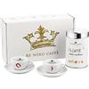 Re Nero Caffè - Barattolo caffè macinato 250g e 2 tazzine portafortuna