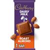 Cadbury DAIRY MILK Roast Almond Milk Chocolate with Roasted Almonds Candy, 3.5 oz Bar