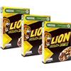 CAIYA 3X Nestle Lion Cereali con frumento Integrali Ricoperti di Cioccolato e Caramello 400 gr [3 Confezioni]