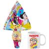 ARCOBALENO PARTY - UOVO DI PASQUA + TAZZA MUG PERSONALIZZABILE Cioccolato Al Latte Finissimo Idea Regalo Perfetta per very fan. Novità Pasqua 2026 (Me Contro Te 220g)
