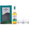 The Glenlivet 12Y Single Malt Scotch Whisky, vol 40%, 70CL, Confezione con 2 bicchieri da degustazione omaggio