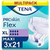 TENA Case of Tena Flex Maxi Extra Large (105 - 155cm).3 x Pack of 21 (725421) by SCA