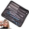 Vitsrisea Kit per taglio di capelli da barbiere - Forbici per denti per tagliare i capelli, set di cesoie per tagliare i capelli | Forbici per capelli Set di cesoie da parrucchiere in acciaio inossidabile, set