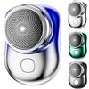HIDRUO Mini Shaver Portable Electric Shaver, Pocket Portable Electric Shave, Usb Mini Shaver Electric Razor for Men, Type C Waterproof Rechargeable Wet and Dry Mens Razor (Blue)