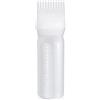 CXtech Bottiglie per applicatori di colore per capelli, flacone per strisci di capelli Pennello per tinture per capelli Applicatore portatile per pettine di olio per capelli con scala graduata Bianco