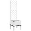 vidaXL Fioriera da Giardino con Traliccio Bianco 40x40x142 cm in PP