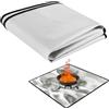 Flintronic Tappetino per Braciere, Riutilizzabile Fire Pit Mat, Ignifugo Outdoor Grill Mat, Outdoor Braciere portatile, per Terrazza e Campeggio, Protezione per Tappetino Sotto la Griglia(100*100CM)