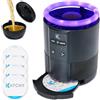 Katchy Duo - Trappola per insetti volanti per interni con capsula profumata, efficace giorno e notte, per zanzare, moscerini della frutta, moscerini e piccole tarme - Trappola anti-zapper con luce UV